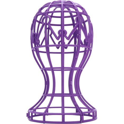 Soporte plegable de ABS para pelucas, soporte profesional para secado al aire (morado) (1/5)