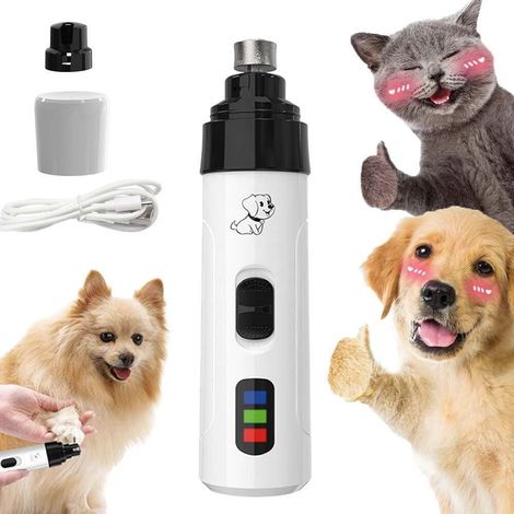 Coupe-griffe électrique ultra-silencieux - Silent Groom Pro - Rechargeable USB sécurisé - Pour chiens et chats de toutes tailles