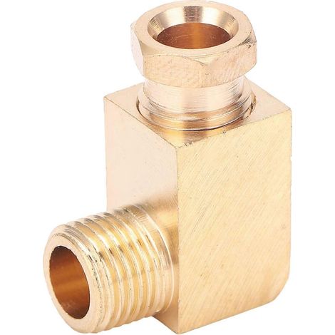 Ölrohrverbinder-Winkelstück aus Messing, rechteckiger Blockverbinder-Adapter für Rohrverbindungen PL610 (1/4)