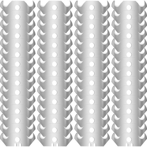 60 lames à crochet pour couteaux à moquette, lames trapézoïdales 49 x 32 x 19 mm, épaisseur 0,6 mm, perforées, de rechange pour couteaux à moquette, emballage, revêtements de sol (1/5)