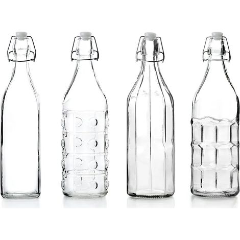 Bottiglia in vetro ibili assorted glass bottle 1L riutilizzabile (1/3)