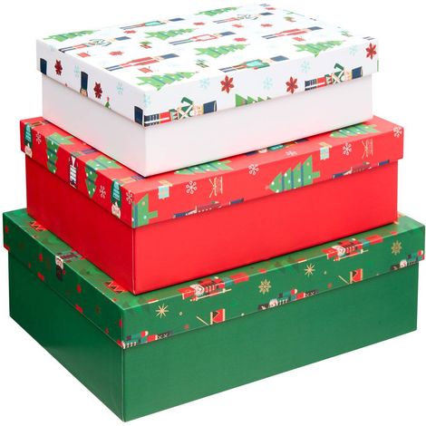 Set di 3 confezioni regalo natalizie con lo schiaccianoci - Feeric lights & christmas (1/5)