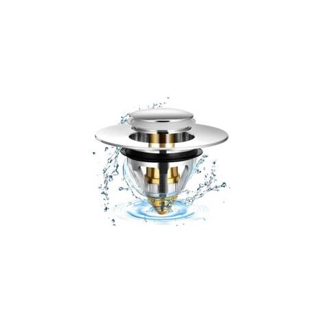 Bouchon d'évier de salle de bains, filtre de vidange Pop-up pour bouchon d'évier de lavabo de 1.2 à 1.42 pouces (1 pièce) - Crezuo