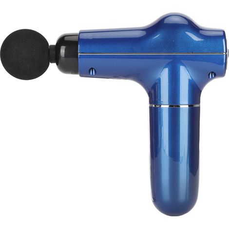 Mini stimulateur musculaire, appareil de massage musculaire portable pour la relaxation corporelle, avec 3 vitesses (peinture métallique bleue, vernis UV) (1/5)