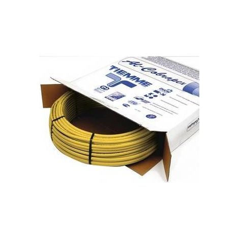 100 x TUBO MULTISTRATO GIALLO NUDO USO GAS TIEMME Misura: Diam. 20 x 2
