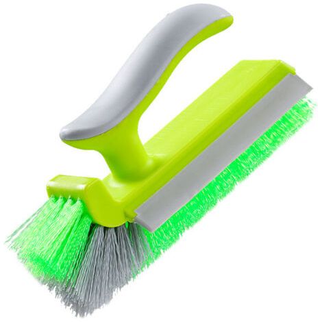 Brosse de nettoyage pour fissures, brosse de douche pour salle de bain - brosse de nettoyage pour rails de fenêtres, poignée confortable, produit ménager multifonction (1 pièce) (1/5)