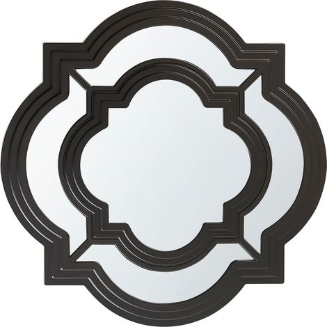 Specchio da parete nero 51 cm dalla forma irregolare Cobeta