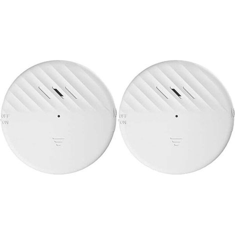 Détecteur de bris de verre, alarme de fenêtre avec alarme de 125 dB, alarme à capteur de vibration de fenêtre pour votre maison, bureau, garage, dortoir ou même camping-car (lot de 2)