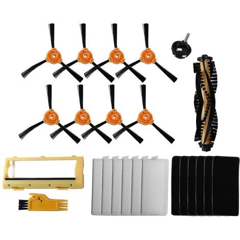 royaluxe -18pcs Brosse Couverture Filtre Pour Ecovacs Deebot 600 601 605 710 N79 N79s (1/5)