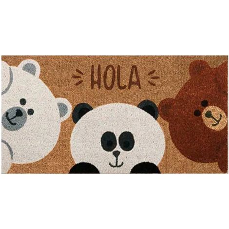 felpudo duett hola 40x70 cm antideslizante lavable