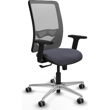 Chaise de bureau piqueras y crespo Zulema noir mousse épaisse (1/2)
