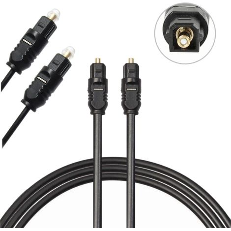 Câble optique Toslink 1 m, câble audiomètre S/PDIF 100 cm (1/5)