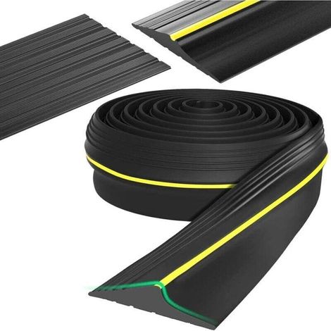 Joint de Porte de Garage 1 mètre,Seuil d'étanchéité en caoutchouc pour les bas de porte basulante ou standard,empêcher l'in (1/4)