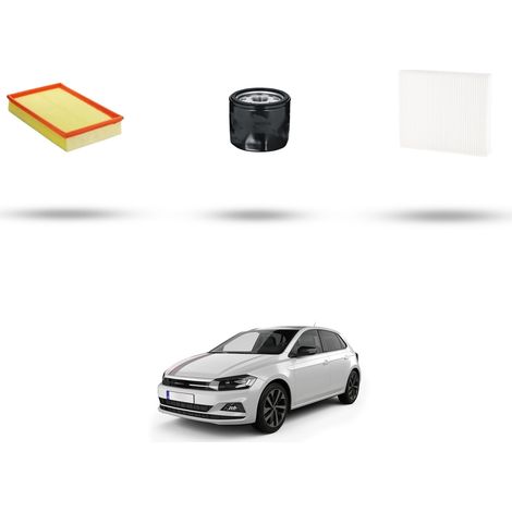 Kit tagliando 3 filtri compatibile con Vw Polo VI (AW) 1.0 MPI 48kw Dal 2018 (1/5)
