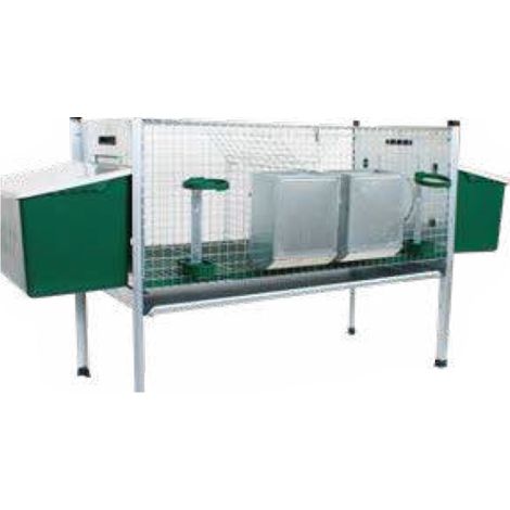 Conigliera Cala 200013 Ropet 2 scomparti fattrici 162/102x51x40/80cm