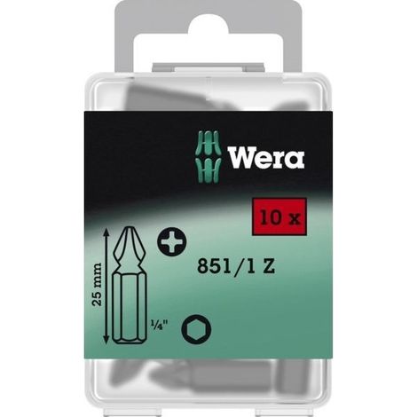 10 Embout de vissage torsion lg 25 mm phillips ph2