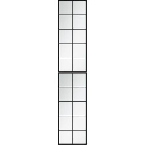 Maison Exclusive - Wandspiegel 2 Stk. Schwarz 100x40 cm Metall
