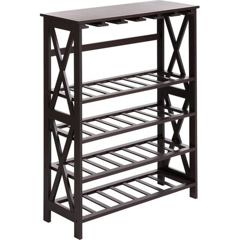 Wine Rack ROTHESAY Dark Brown (1/5)