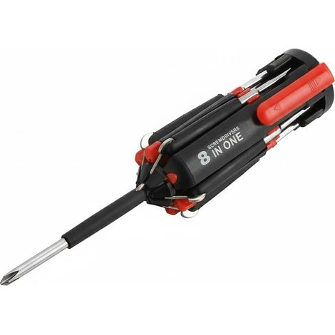 Cacciavite 8 In 1 Set Cacciaviti Multiuso Con Luce Torcia 6 Led
