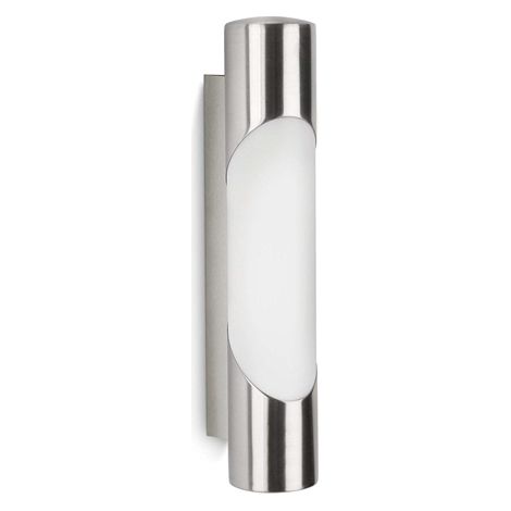 Applique luce diffusa acciaio inox e sintetico