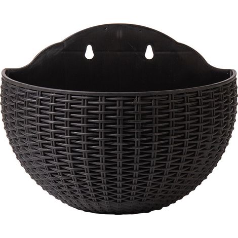 1 Pièce Pot à Fleurs Mural Élégant en Plastique, Planteur Suspendu pour Jardin Extérieur, 38.1 cm (1/5)