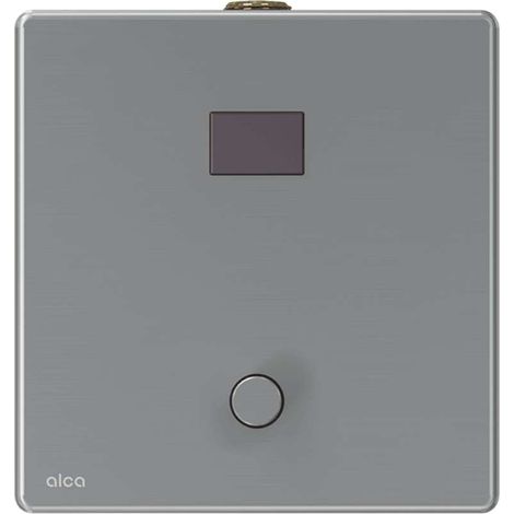 Alca - Comando elettronico di risciacquo dell'orinatoio, con funzionamento manuale, alimentazione di rete, acciaio inox ASP4-KT (1/3)