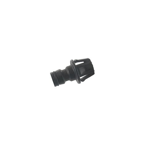 Conector de agua para limpieza de chasis de cortacésped.