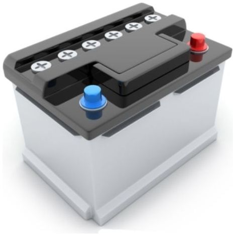 Topcar – Batterie tondeuse 12V 30Ah – U1R12 – Indicateur de niveau de charge – Poignée de transport – Sans entretien