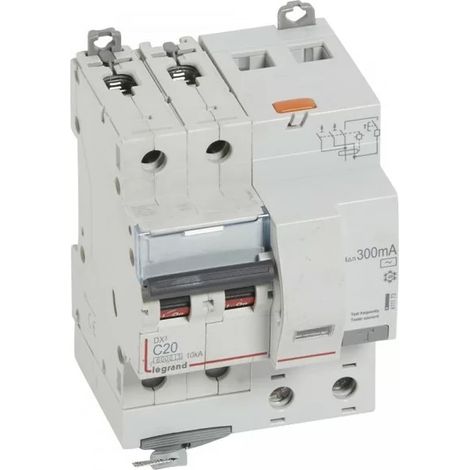 Legrand 411173 Monoblock differential circuit breaker dx3 2P 20A curve C