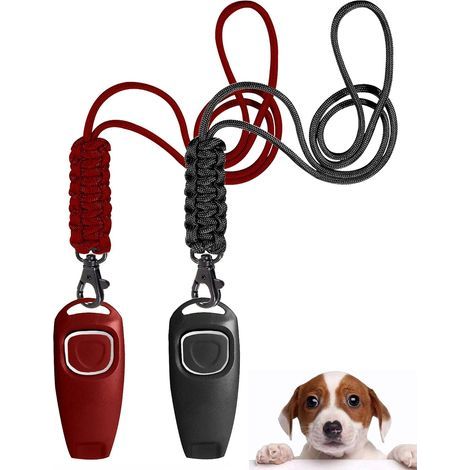 Sifflet Chien Rappel-Haute Fréquence, Professionnel, Rappel de Chien, Aides à la Formation Comportementale (Rouge) (1/5)