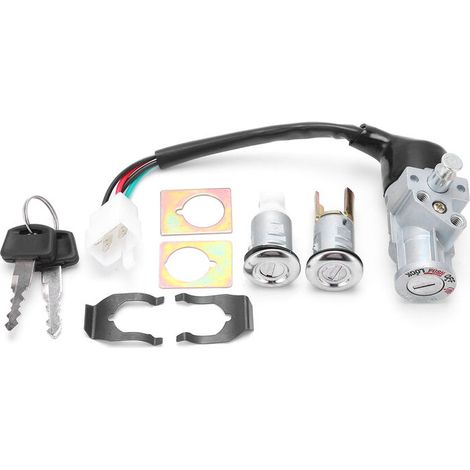 Jeffergarden Ensemble de verrouillage de commutateur d'allumage 35010-GV4-901 de remplacement pour Honda CH80 Elite 1985-2007 (1/5)