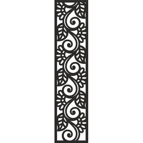 Pendelleuchte A2, durchbrochenes Design, schwarz, 21 x 90 cm