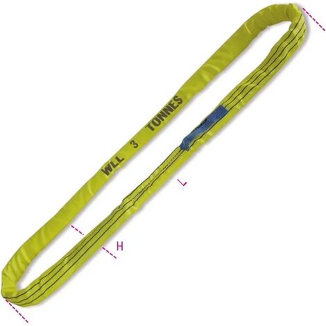 Corde ronde jaune 3 t robur 8176 - 3.0 m