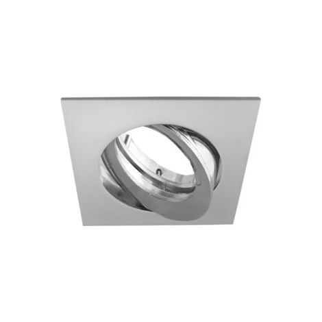Faretto incasso Soffitto Quadrato, Orientabile , IP20, GU10, Bianco