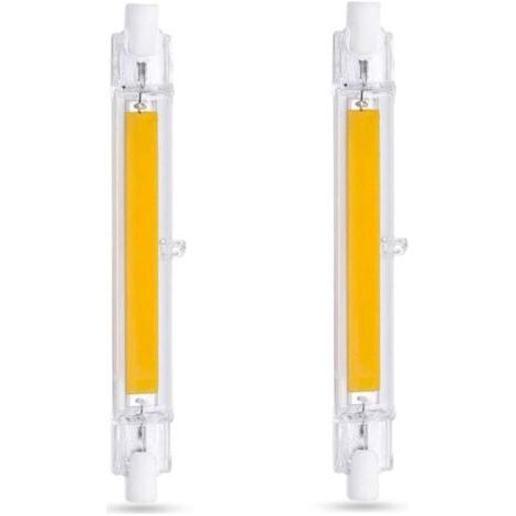 R7S 118 mm LED-Glühbirne, 20 W, Kaltweiß 6000 K, 2000 lm, nicht dimmbar, schlanke R7S 118 mm COB-LED-Glühbirne für Wand-/Stehlampe, 2er-Pack