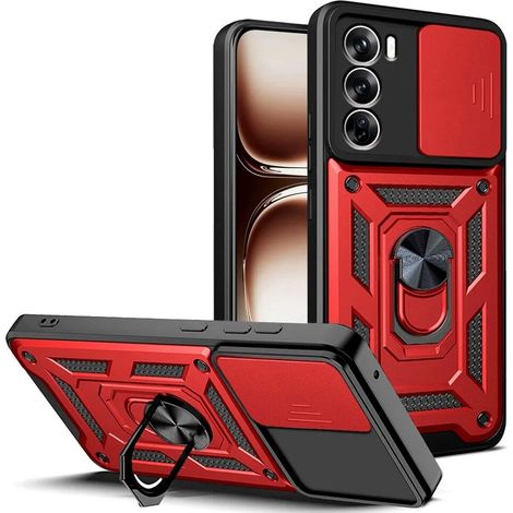 Coque de protection pour Oppo Reno 12, CamShield Slide, rouge (1/5)