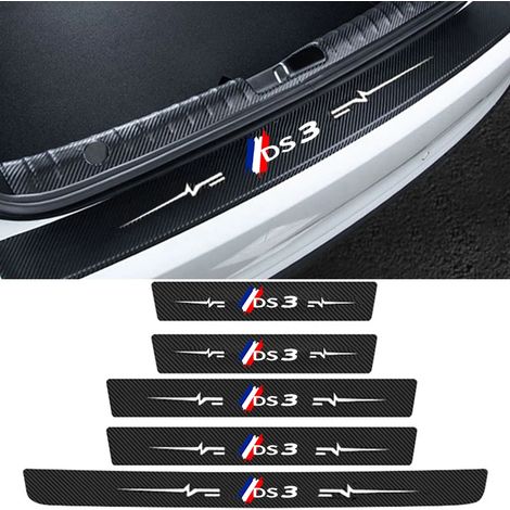 (5 pièces) Film de seuil de porte pour Citroën DS3,logo,coffre arrière,pare-chocs,accessoires de style (1/3)