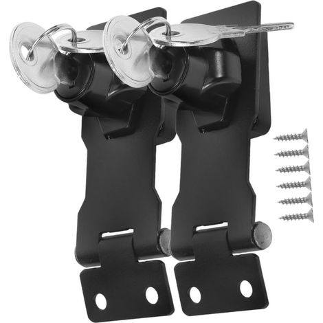 Loquet de porte de placard ORFOFE (lot de 2) avec clé et pêne (1/5)