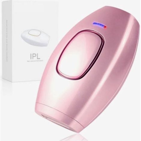 Laser-Haarentfernungsgerät – IPL-Haarentfernungsgerät (Intense Pulsed Light) – Haarentferner für Frauen – Inklusive Schutzbrille und Rasierer – Rosa (1/5)