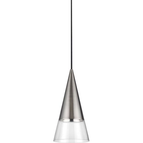 Ideal Lux Sospensione moderna Cono 1 luce GU10 nichel metallo