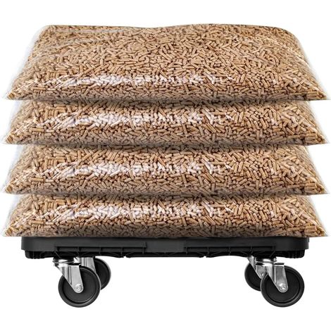 vidaXL Plataformas con ruedas 2 unidades polipropileno negro 300 kg (1/2)