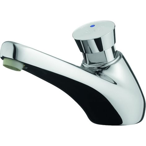 Presto – Robinet poussoir temporisé 3 l/mn – Débit pré-réglé 15 secondes – Antiblocage pour sanitaires collectifs – Installation sur plage
