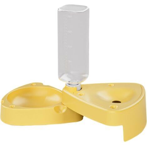 Gamelle Pliable antidérapante avec Bouteille graduée pour Chiot, de Petite, Moyenne et Grande Race, mangeoire pour Animaux domestiques (1/5)