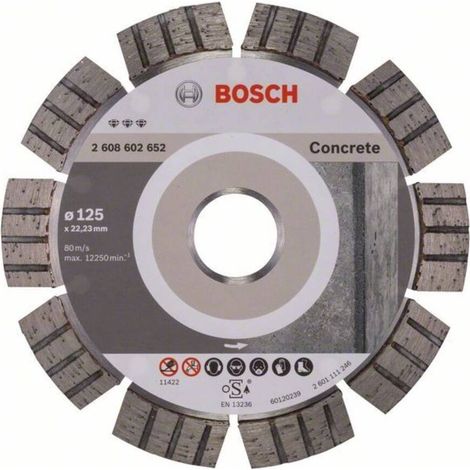 Bosch  PRO  Concrete  Disco  de  diamante  125  x  22,23  mm  -  2608602652