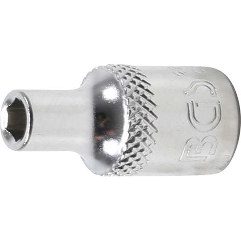 DOUILLE POUR CLÉ, SIX PANS 6,3MM (1/4'') 4MM BGS 22474