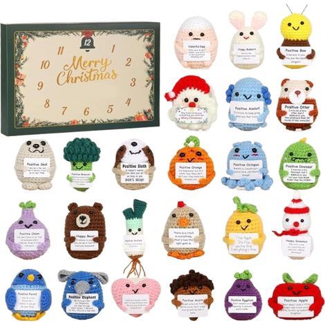 Adventskalender 2025 – 2D-Acryl – Gastgeschenk und Dekoration – 24-tägiger positiver Countdown-Kalender – Für Kinder, Jugendliche und Erwachsene (1/5)