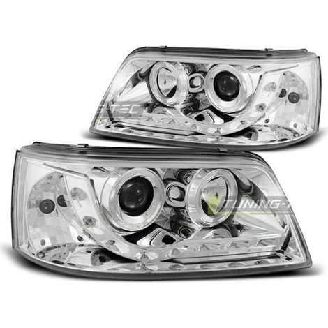 Paire de feux phares VW T5 03-09 Daylight led chrome-27362070