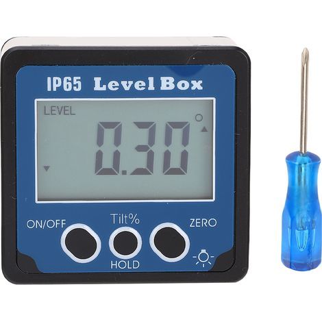 Digitaler Neigungsmesser, Neigungswinkelanzeige mit Prozentangabe, starker Magnetfuß, wasserdicht nach IP65 (1/5)