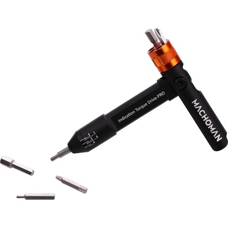 Mini Tournevis Dynamométrique 2-6 Nm pour Vélo VTT Compatible embouts S2 Hex Torx PH, poignée pliable, montage démontage frein dérailleur (1/5)