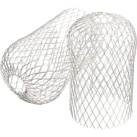 Lot de 2 filtres de gouttière en aluminium grille de (1/5)